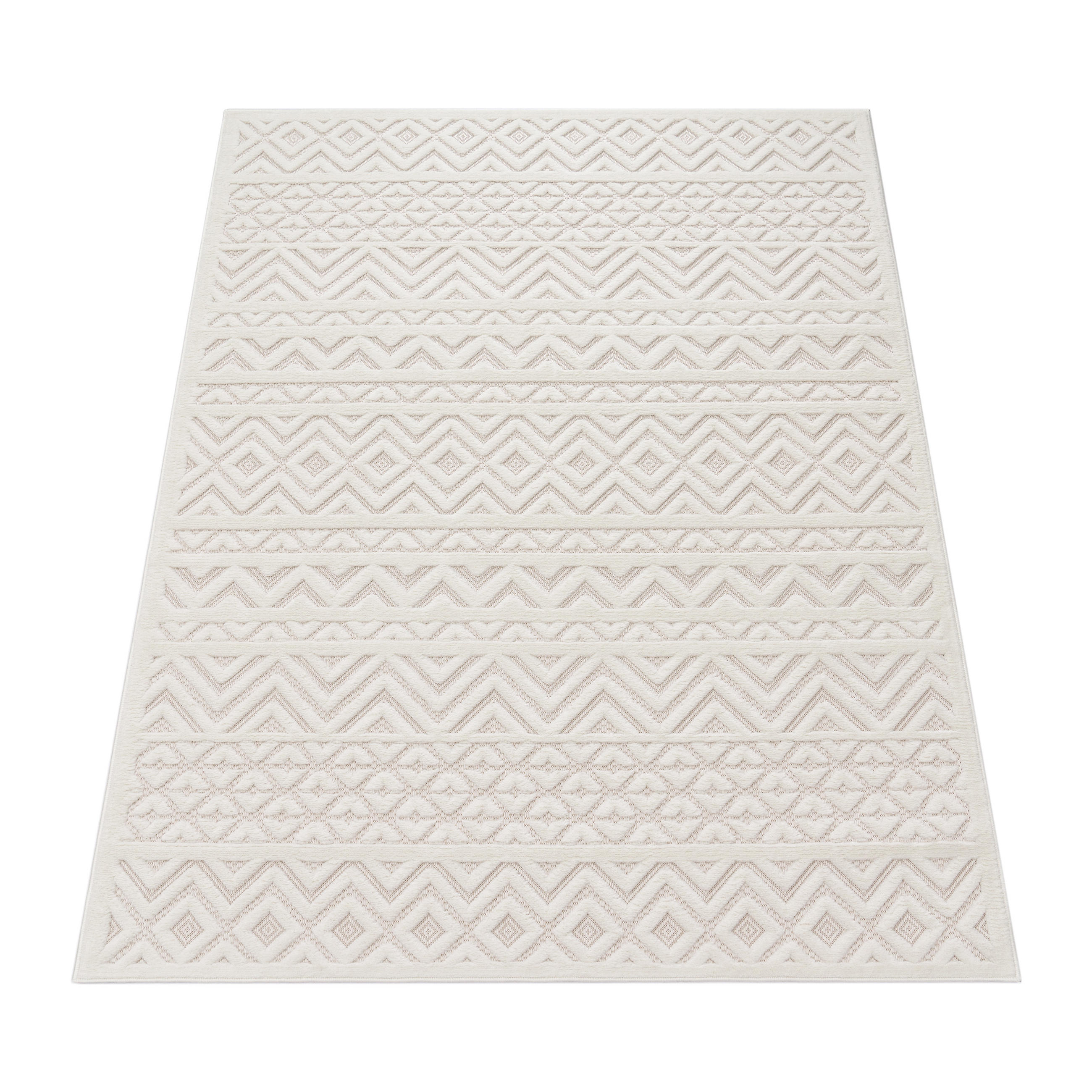 Paco Home Outdoorteppich Creme 140x200 cm