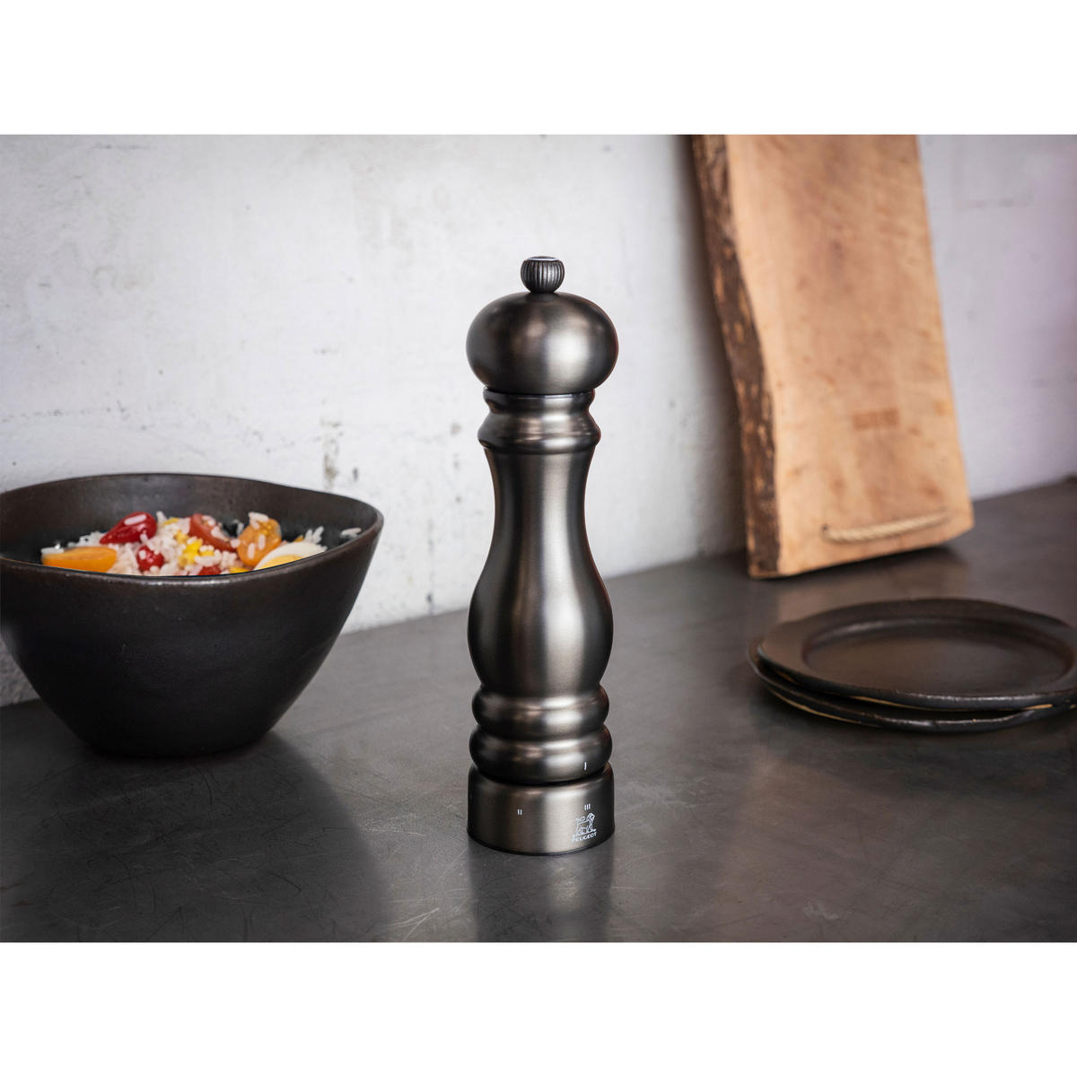 PFEFFERMÜHLE Paris Chef uSelect 22cm Edelstahl Stahlmahlwerk - Grau, Metall (6/22/6cm) - PEUGEOT