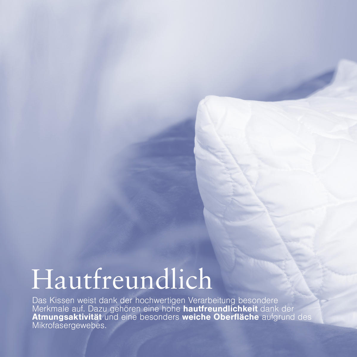 KOPFKISSEN Mikrofaser 80x80 cm - Weiß, Kunststoff/Textil (80/80cm)