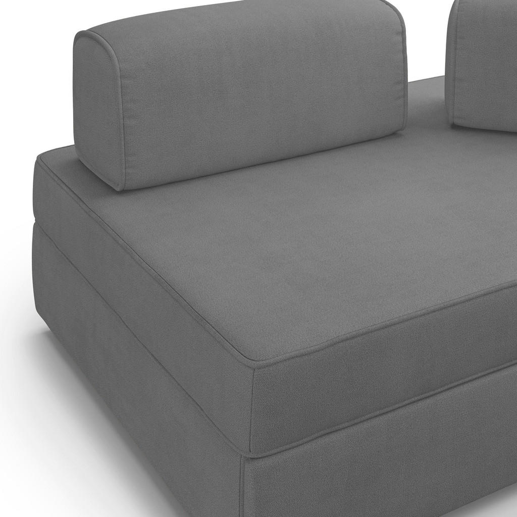 Thumbnail - Divani.store Linearsofa, Grau, Textil, 180x42x105 cm, Wohnzimmer, Sofas & Couches, Sofas