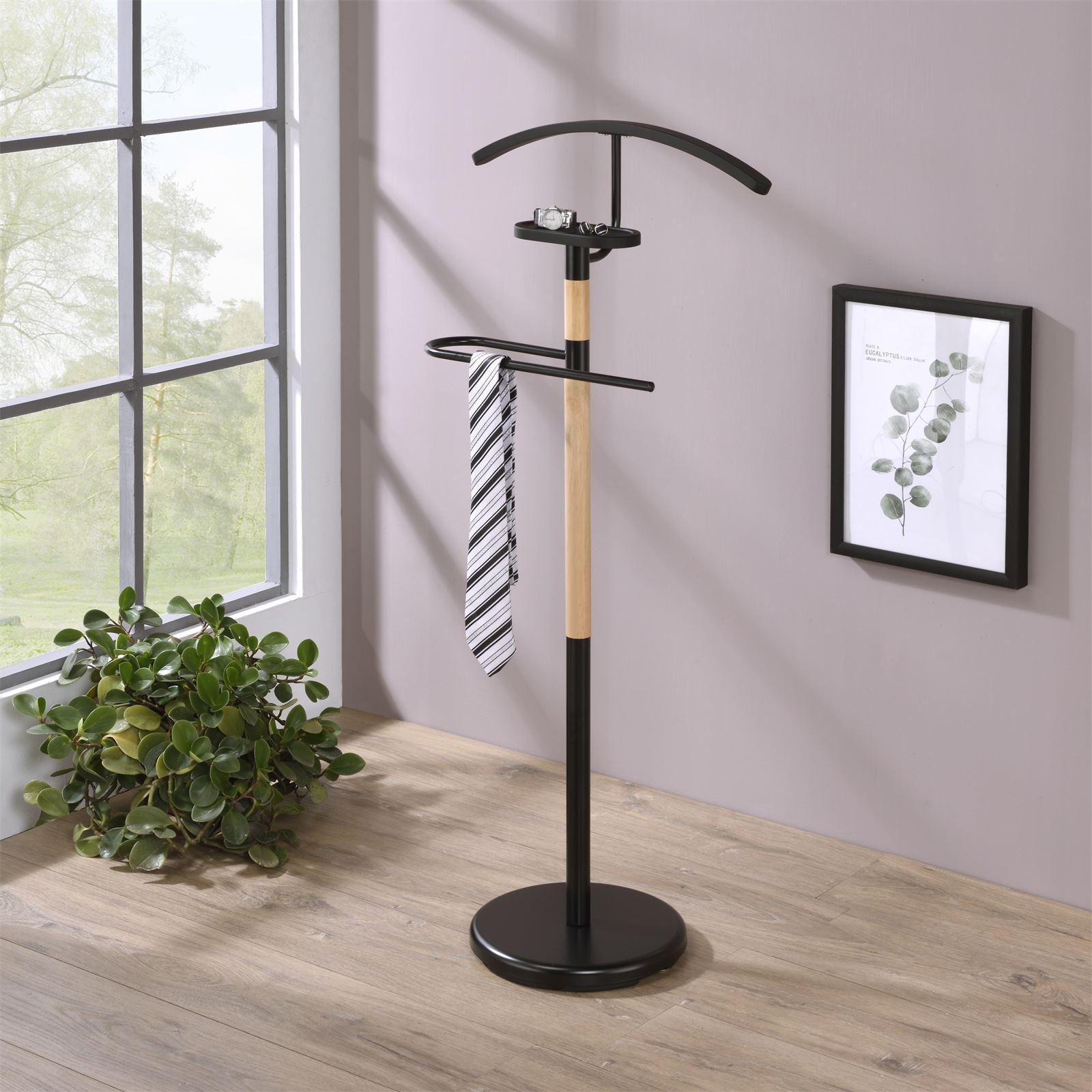 HERRENDIENER BODO - Schwarz, Metall (47/112/29cm) - IDIMEX