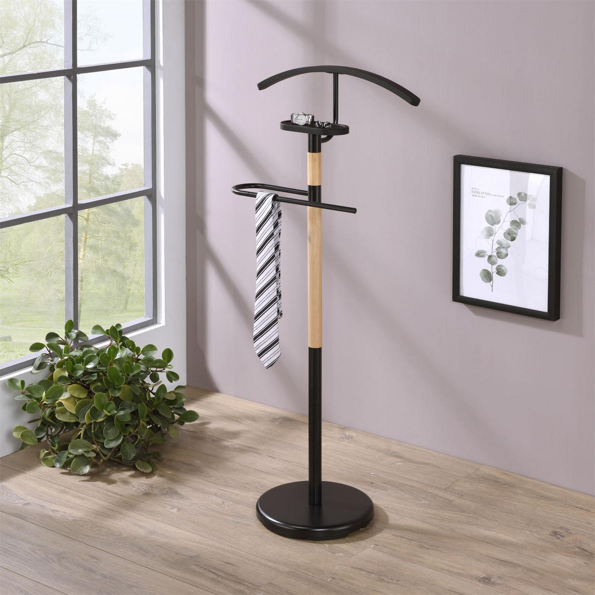 HERRENDIENER BODO - Schwarz, Metall (47/112/29cm) - IDIMEX