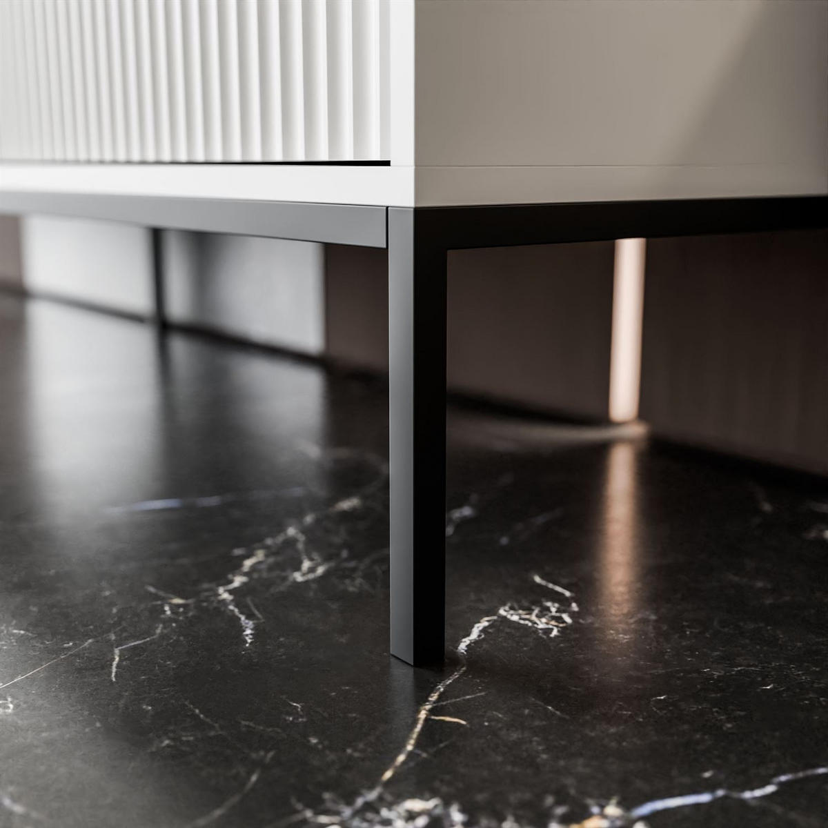 NACHTTISCH CORTADO S54 WEISS - Weiß, Holzwerkstoff (54/56/39cm) - Lookway