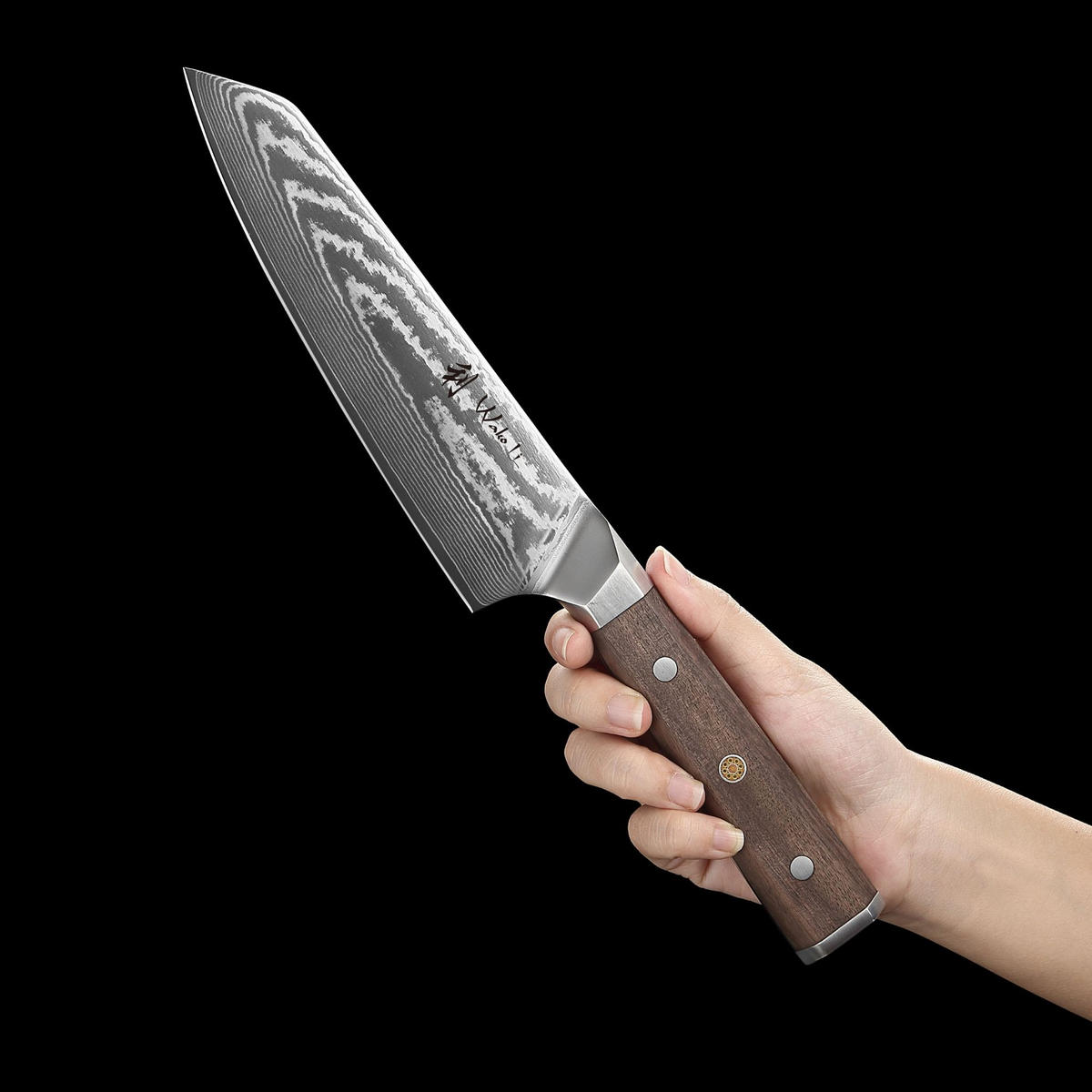 KIRITSUKEMESSER 18 cm - Nussbaumfarben, Holz/Metall (31cm) - Wakoli