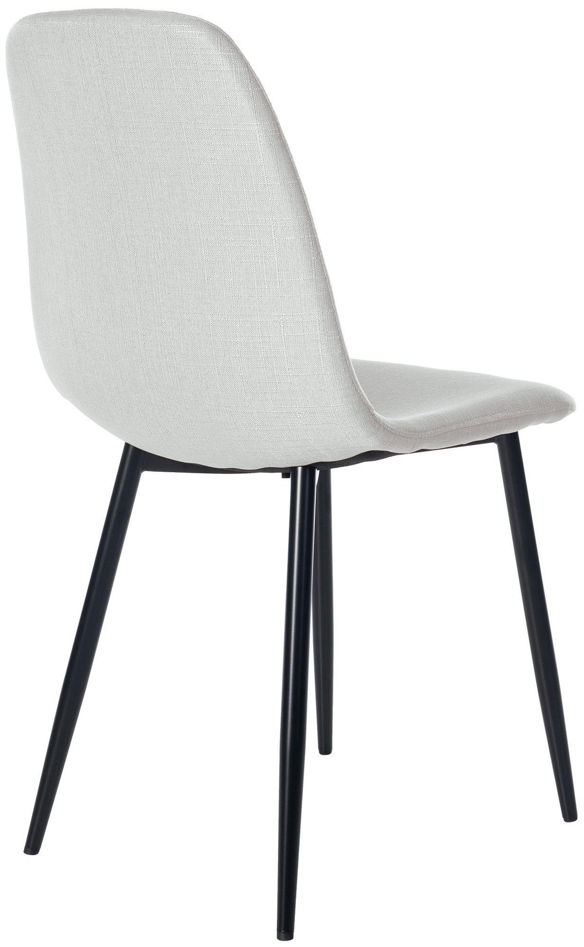 STUHL Stoff Creme - Creme/Schwarz, Textil/Metall (44/88/51cm) - CLP