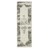 VINTAGE-LÄUFER Sia 80/240 cm - Creme/Grün, Kunststoff (80/240cm) - benuta