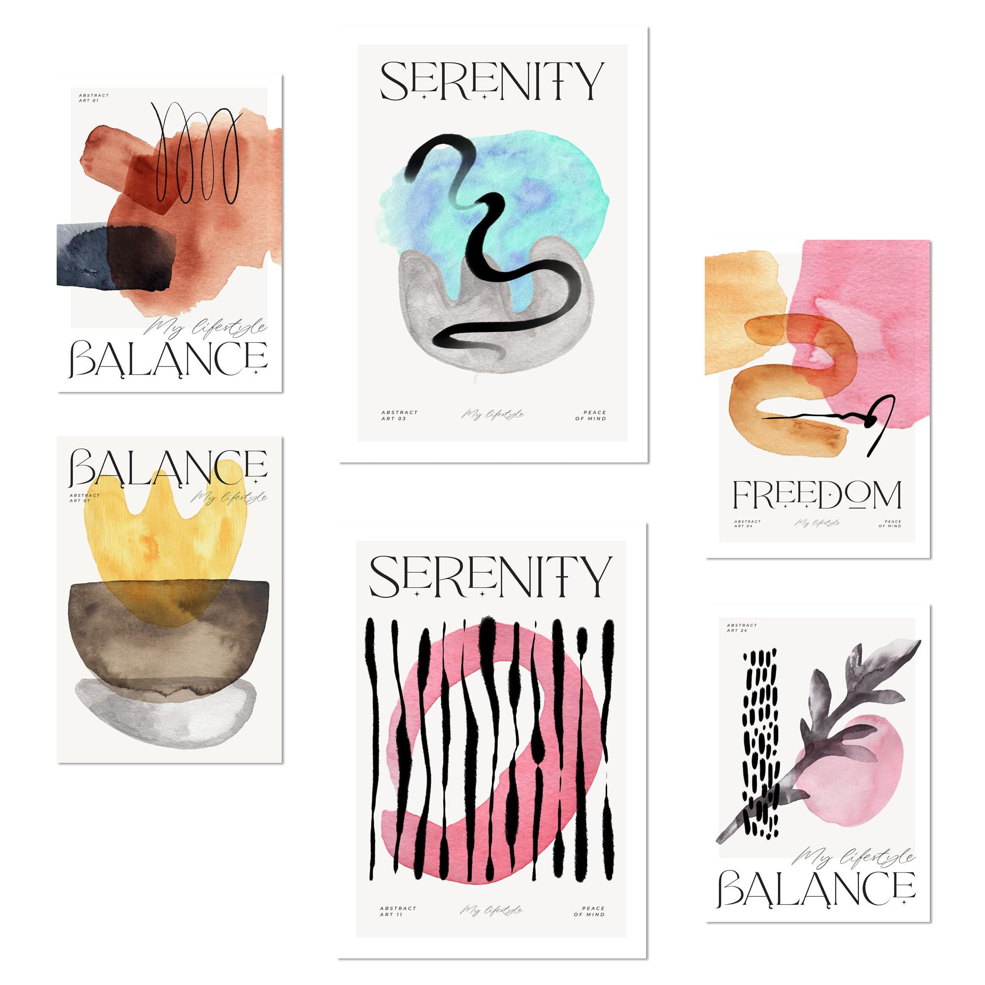 POSTER Set Mit 6 Emotionen A3 & A4 Rahmenlos - Klar, Papier (29/3cm) - Nacnic