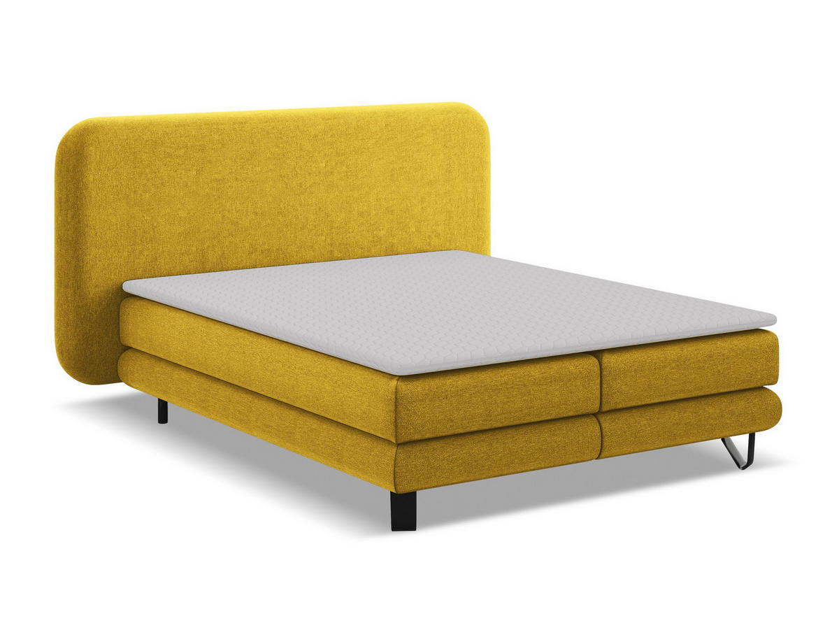 POLSTERBETT mit Bettkasten und Lattenrost 200x228 Grau - Schwarz/Graphitfarben, Kunststoff/Textil (180/200cm) - Makamii