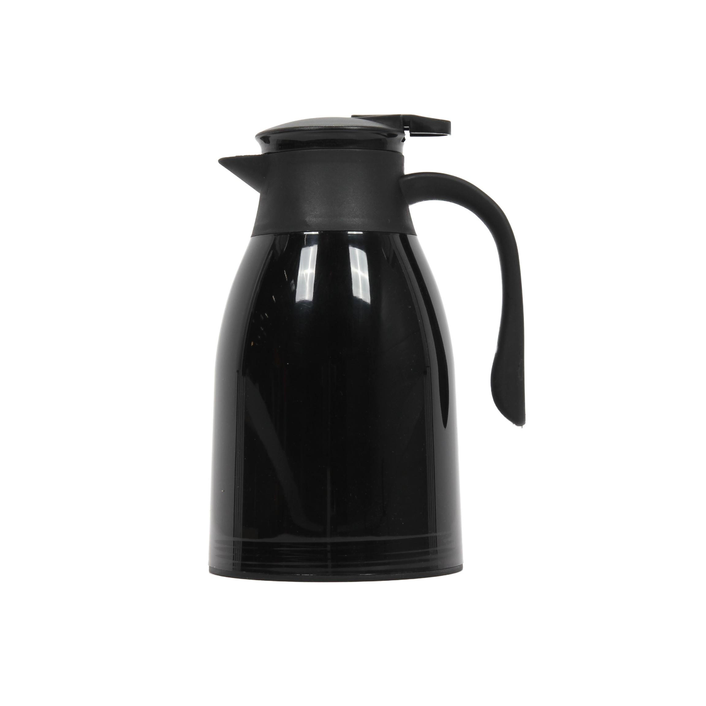 THERMOSKANNE 1 l - Schwarz, Kunststoff (1L)