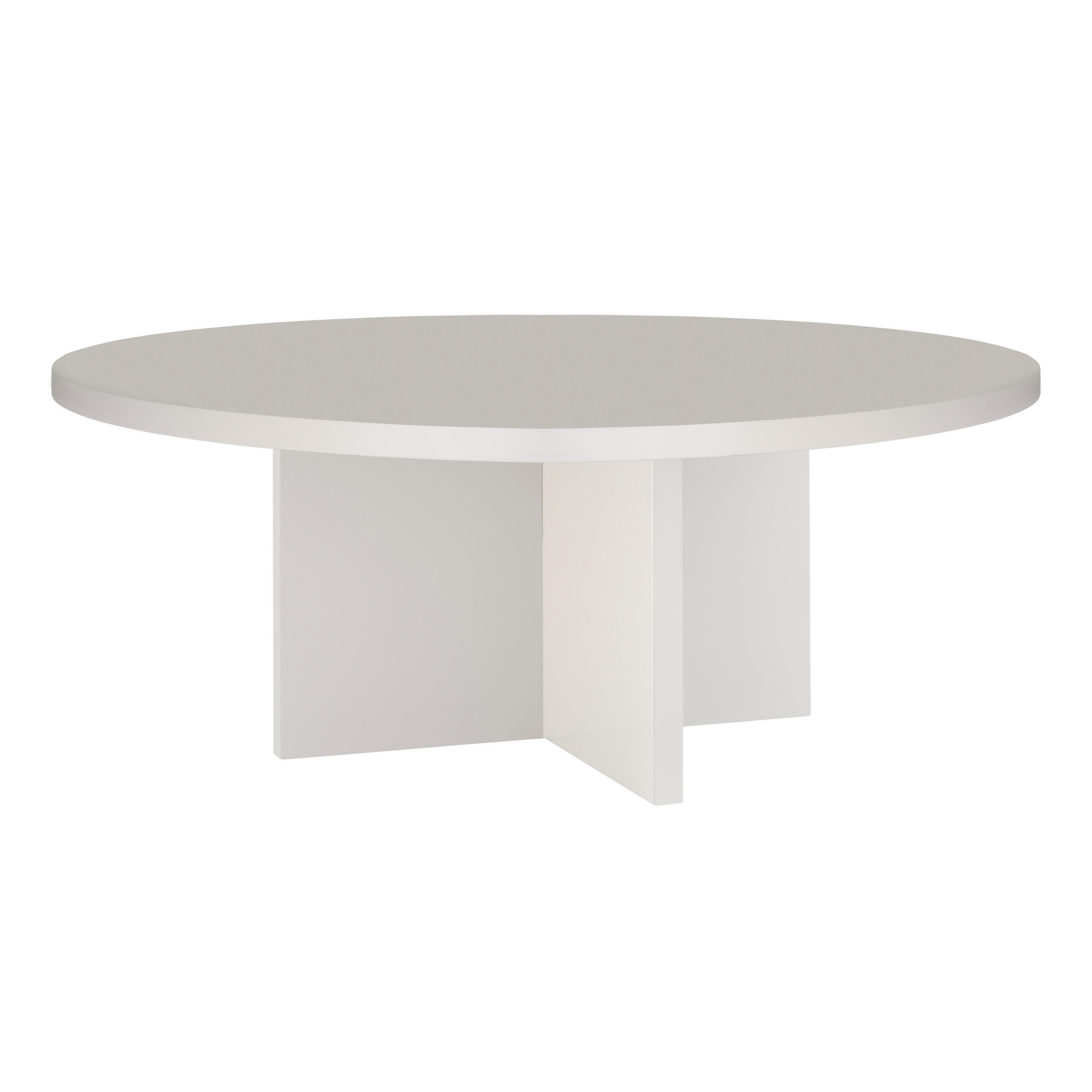 COUCHTISCH Runder, mit laminiertem 3 cm stark, Taupe, 100 cm - Beige, Holzwerkstoff (100/100/42cm) - RNT By Really Nice Things