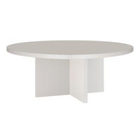 COUCHTISCH Runder, mit laminiertem 3 cm stark, Taupe, 100 cm - Beige, Holzwerkstoff (100/100/42cm) - RNT By Really Nice Things