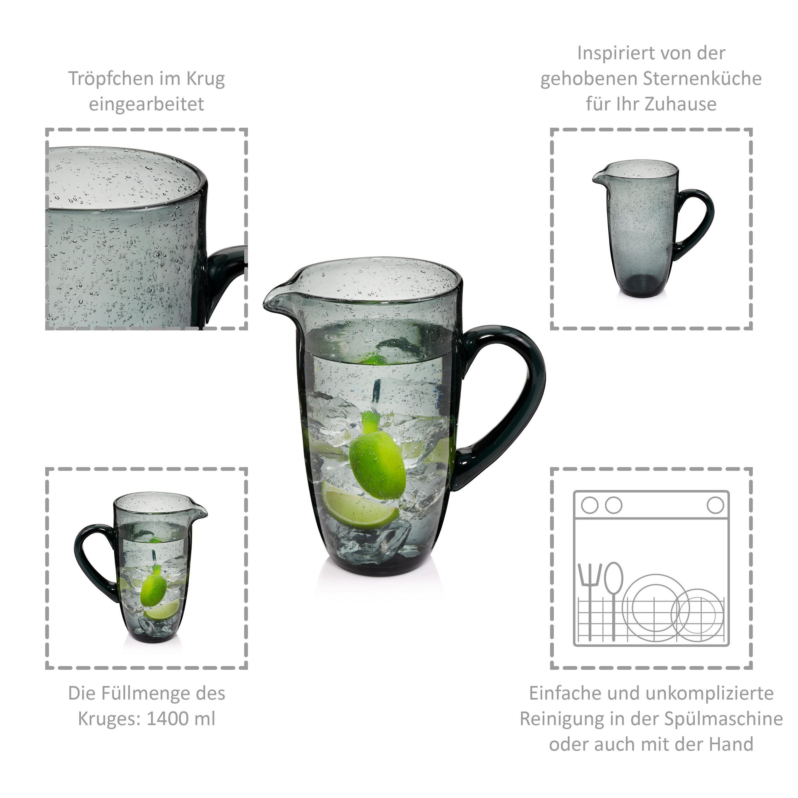 KRUG London Grau - Grau, Glas (1.1L) - Sänger
