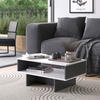 COUCHTISCH Josef Weiß/Anthrazit 80 x 46,2 cm mit 1 Regal - Anthrazit/Weiß, Holzwerkstoff (46.2/80/35.4cm) - Vicco
