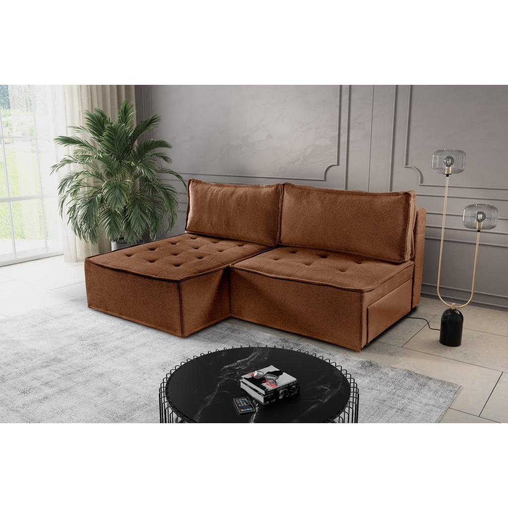 Thumbnail - Kaiser Möbel Ecksofa, Kupfer, Holz, L-Form, 200x140 cm, Wohnzimmer, Sofas & Couches, Wohnlandschaften, Ecksofas