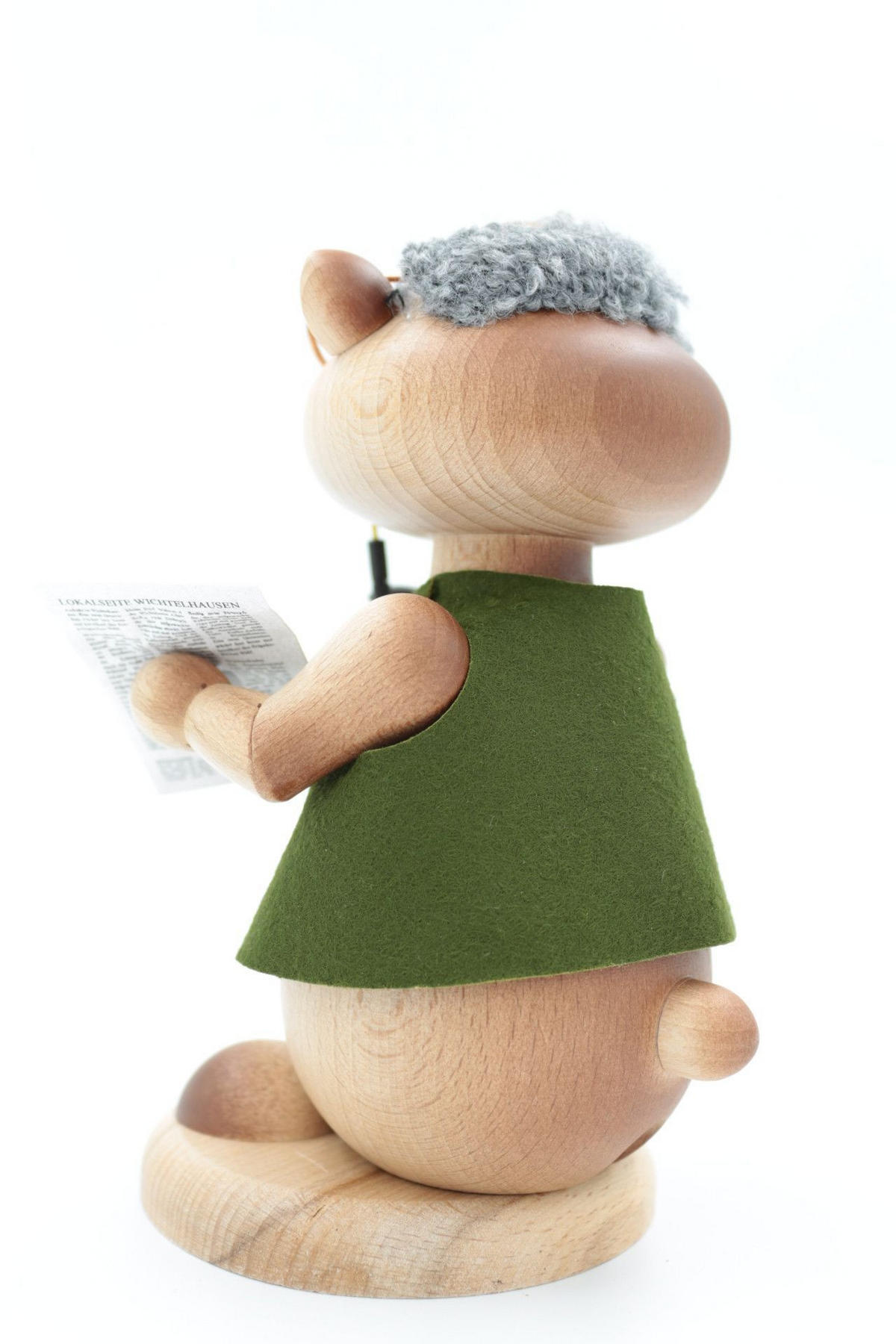 RAUCHFIGUR Hamster Opa 18 cm - Multicolor, Holz (12/18/0.1cm)