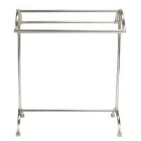 HANDTUCHHALTER zum Aufstellen 3 Stangen - 90/8/34 cm - Silberfarben, Metall (28/71/86cm) - Signature