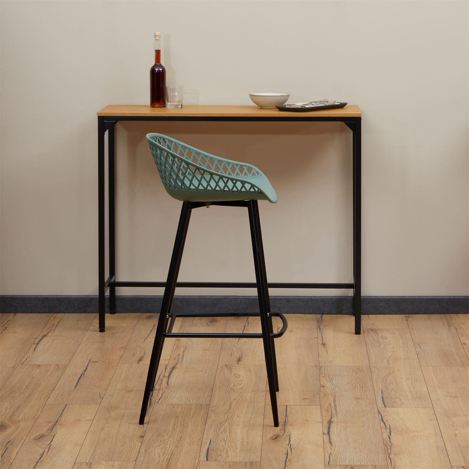 Thumbnail - Idimex Barhocker, Grün, Textil, Vintage, 47x99x49 cm, Esszimmer, Barmöbel, Barhocker