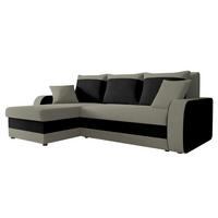 ECKSOFA Kris - Schwarz/Alufarben, Holz/Kunststoff (238/147cm) - MIRJAN24