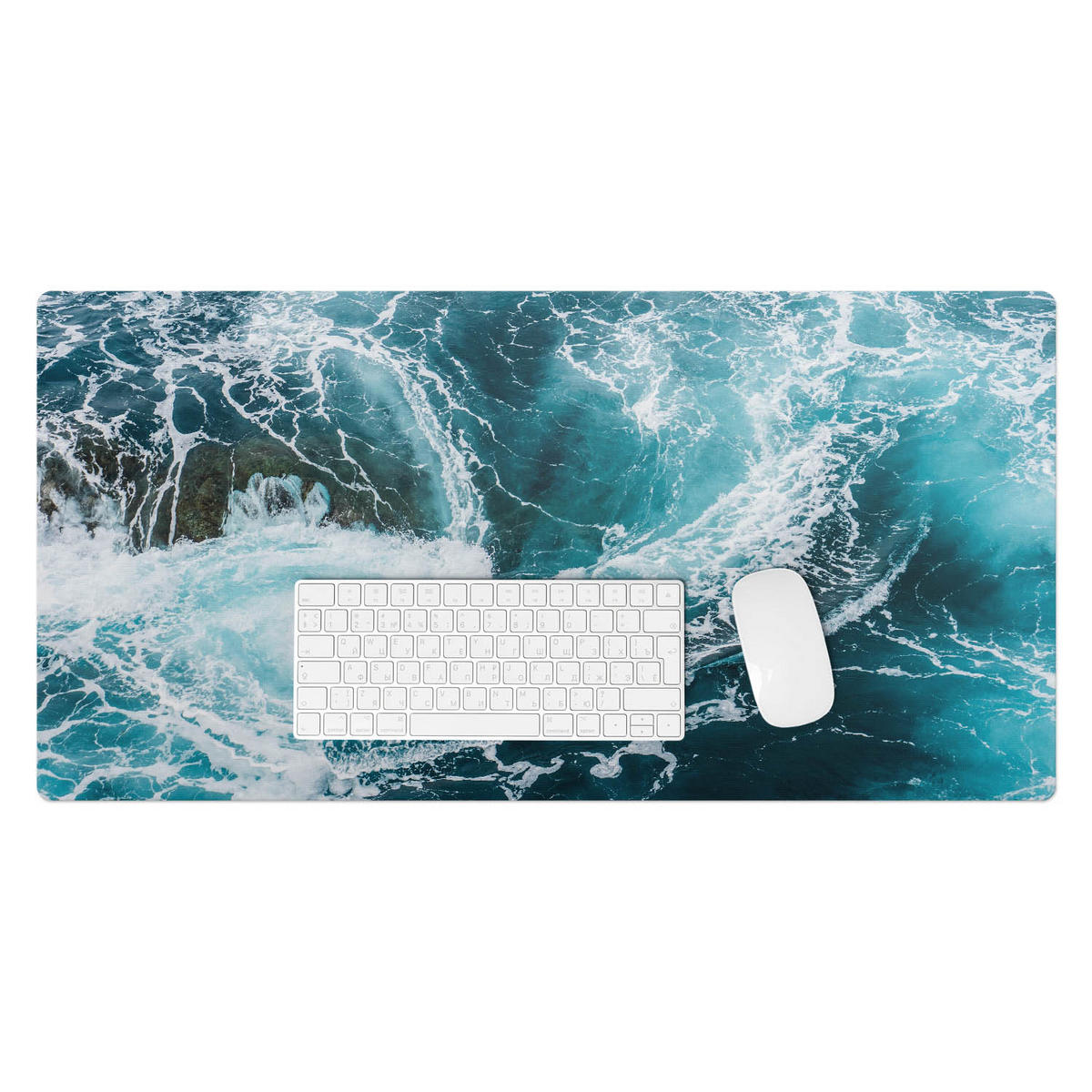 SCHREIBTISCHUNTERLAGE 90x45 cm Blau - Blau, Kunststoff (1.6/90/45cm) - Wallfluent