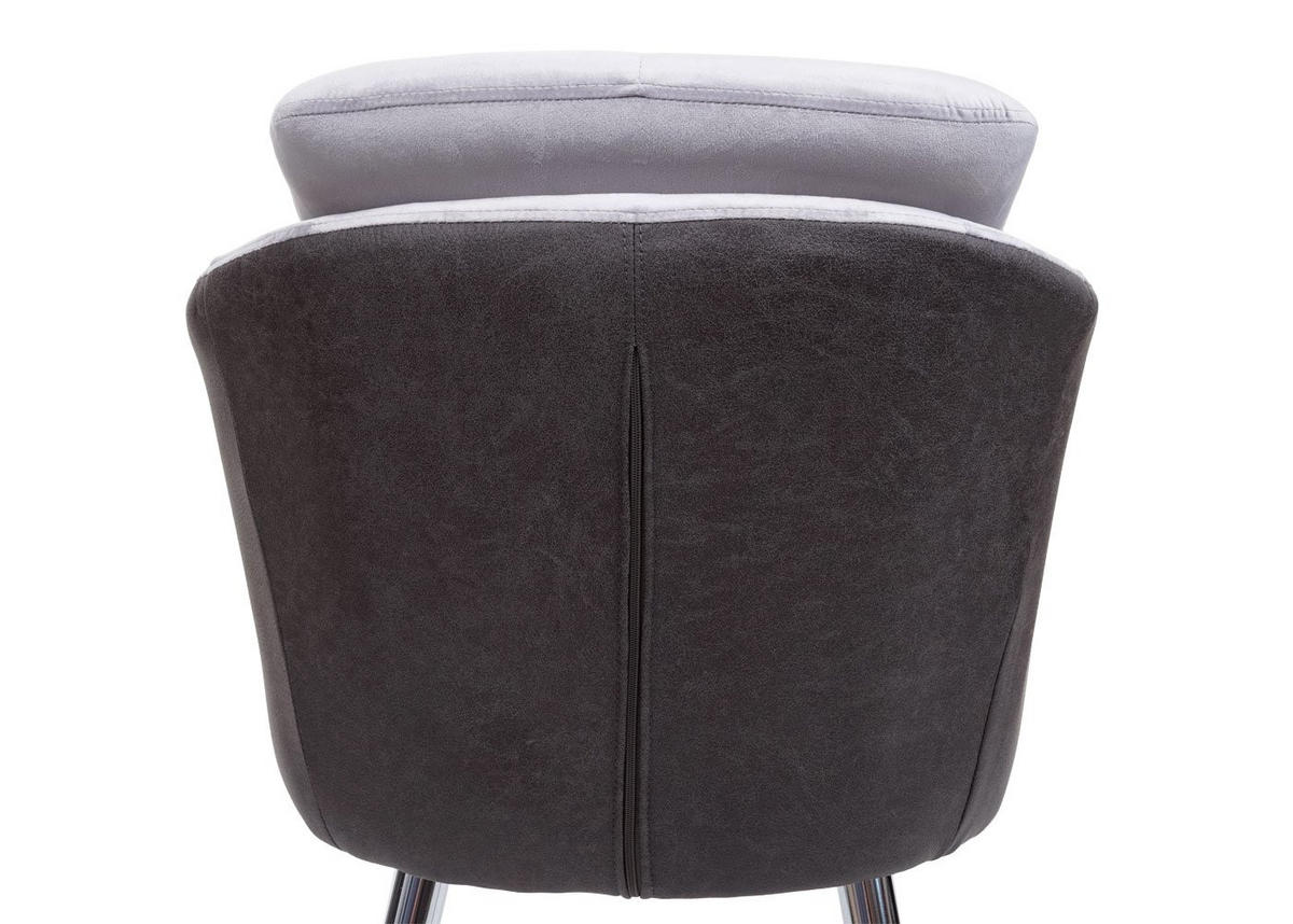 ESSZIMMERSTUHL Grau 6er-Set - Grau, Textil (61/88/68cm) - MCW