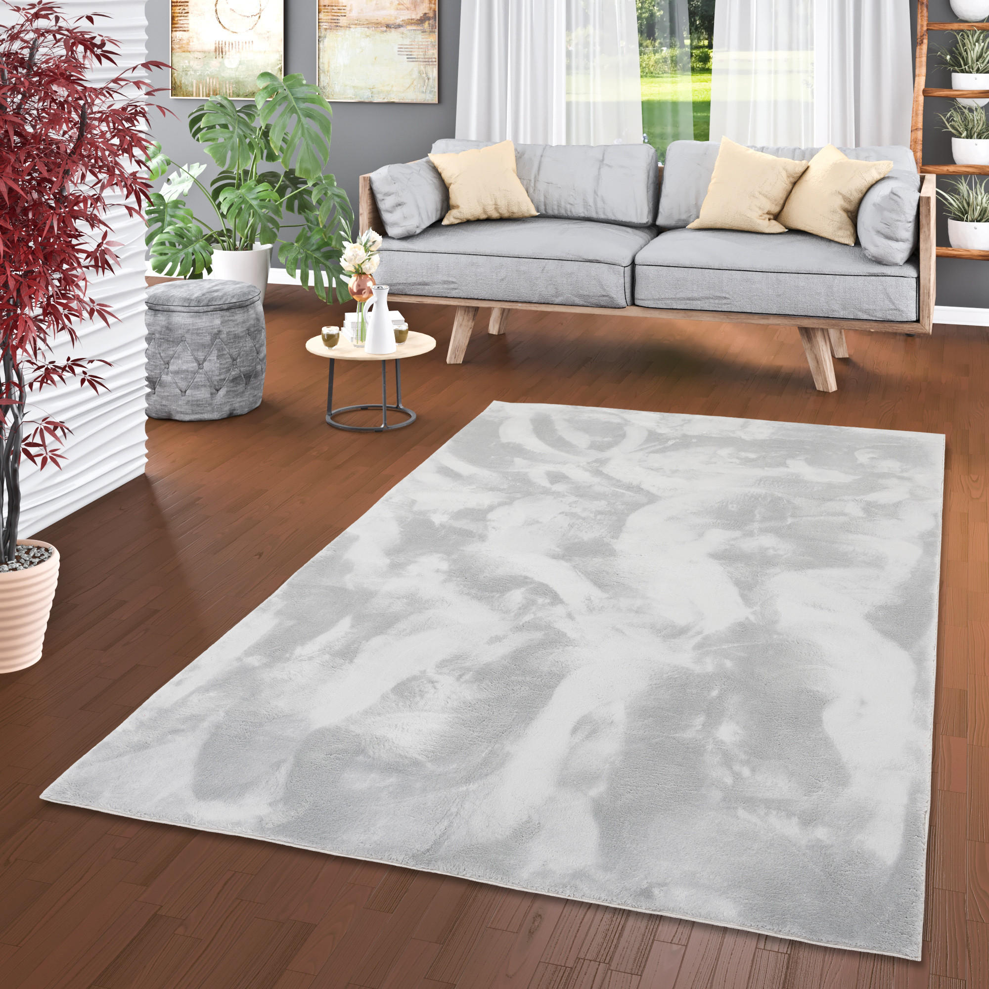 FELLTEPPICH SUPER SOFT PEARL - Grau, Textil (120/170cm) - Pergamon