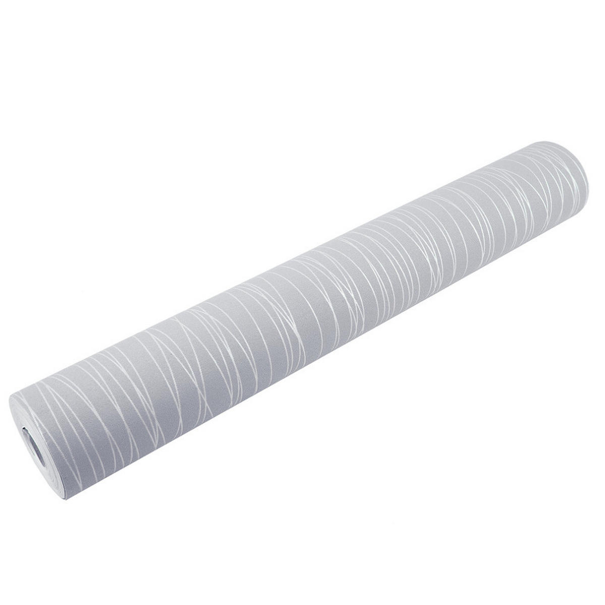 VLIESTAPETE 5m²/950 x 53 cm Silbergrau - Silberfarben, Naturmaterialien (950/53cm) - Livingandhome