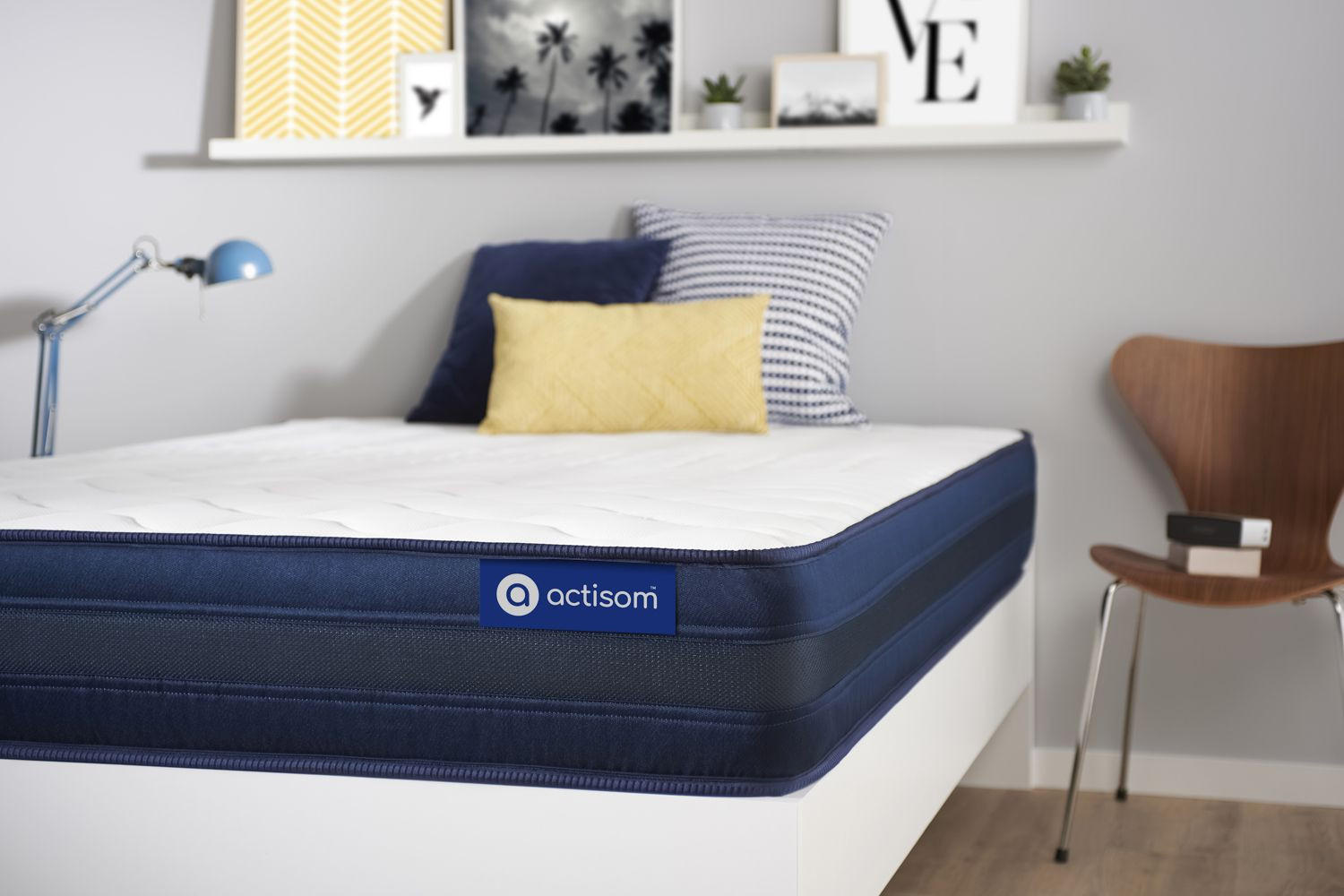 MATRATZE Actimemo tech Memory-Schaum 90 x 180 cm h4 - Weiß, Textil (90/180cm) - ACTISOM