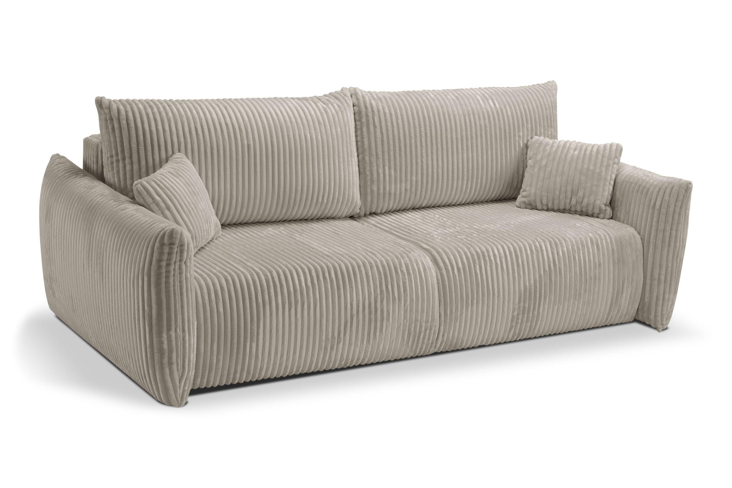 SOFA Hallora - Creme (Tilia 11) - Creme, Holzwerkstoff (240/88/108cm) - Möblo