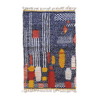 BERBERTEPPICH Design abstrakt aus reiner Wolle 200x 300 cm - Multicolor, Naturmaterialien (200/300cm) - AFK Living