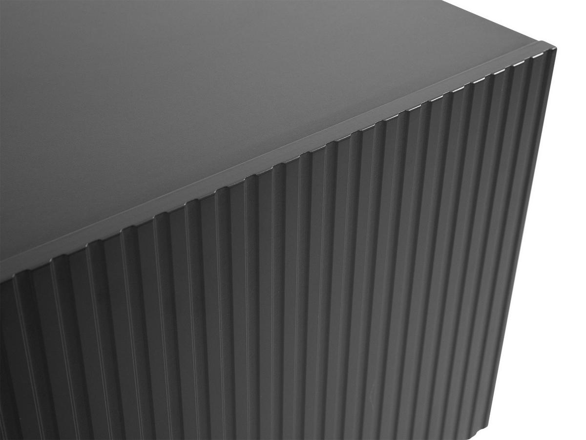 KOMMODE Vamos Grey 150 - Anthrazit/Schwarz, Holzwerkstoff/Kunststoff (151/83/42cm) - MIRJAN24