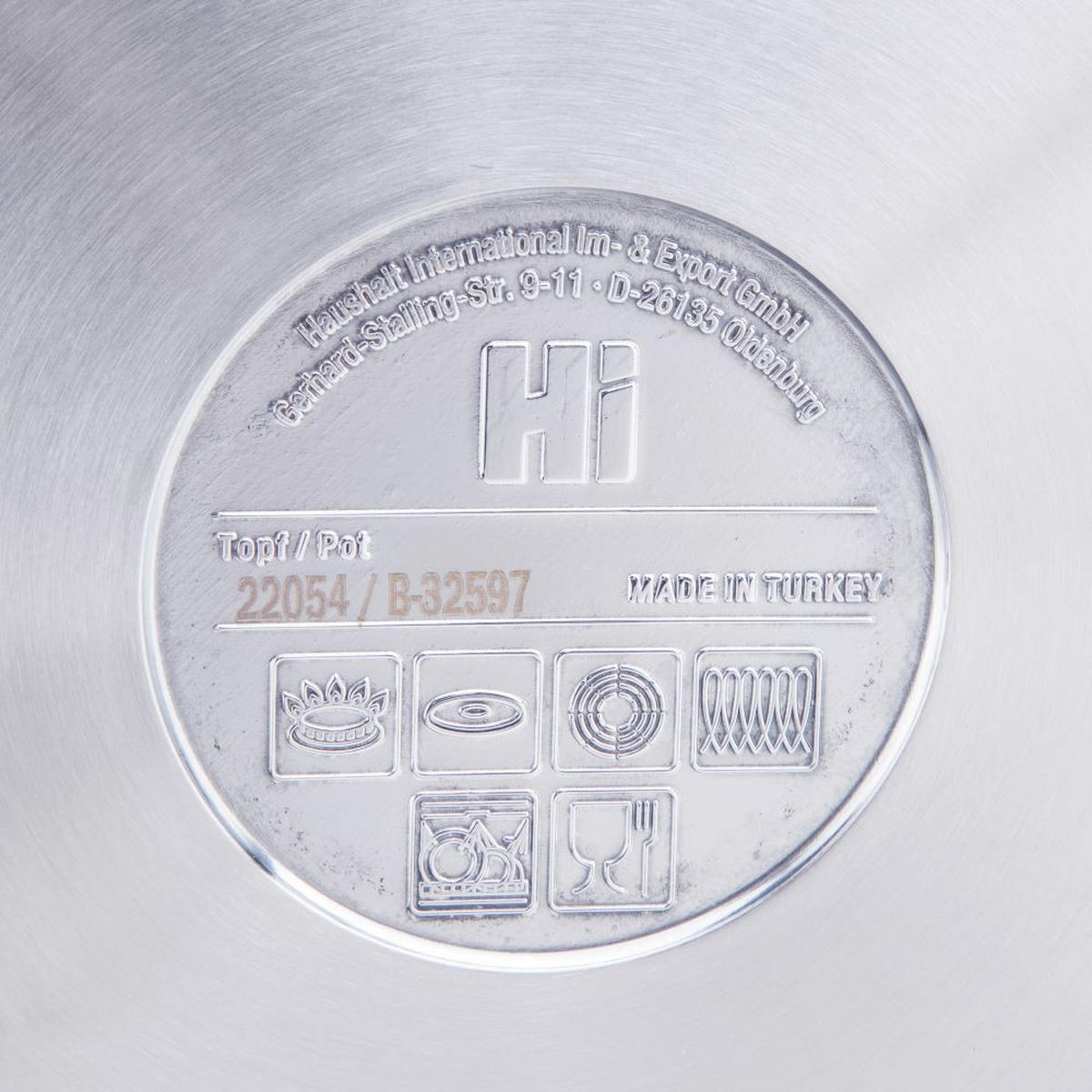 UNIVERSALTOPF mit Glasdeckel 10L Maße: ca. Ø: 26 x H: 18cm - Transparent, Metall (26cm) - Haushalt International