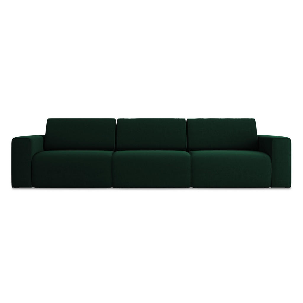Thumbnail - Makamii 4-Sitzer-Sofa, Dunkelgrün, Textil, Füllung: Schaumstoff, 314x80x103 cm, Made in EU, Wohnzimmer, Sofas & Couches,...