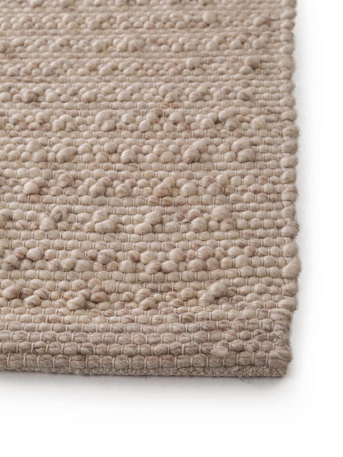 WOLLTEPPICH Lana Beige 80x250 cm - Beige, Textil (80/1cm) - KUNSTLOFT