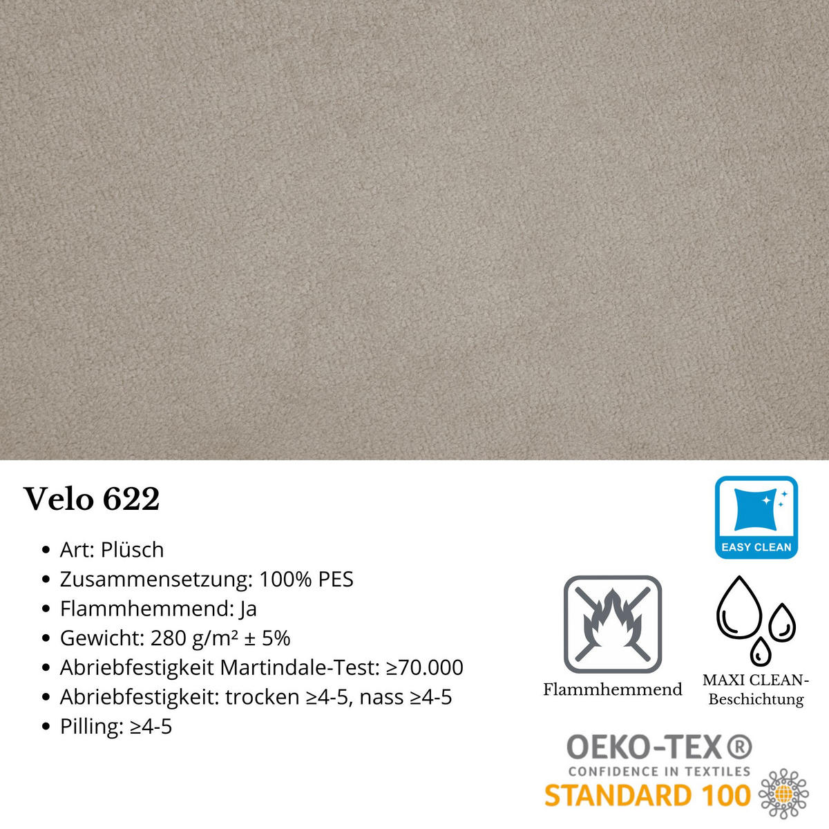 ECKSOFA Draco L beige rechts - Chromfarben/Beige, Textil/Metall (267/186cm) - Beautysofa
