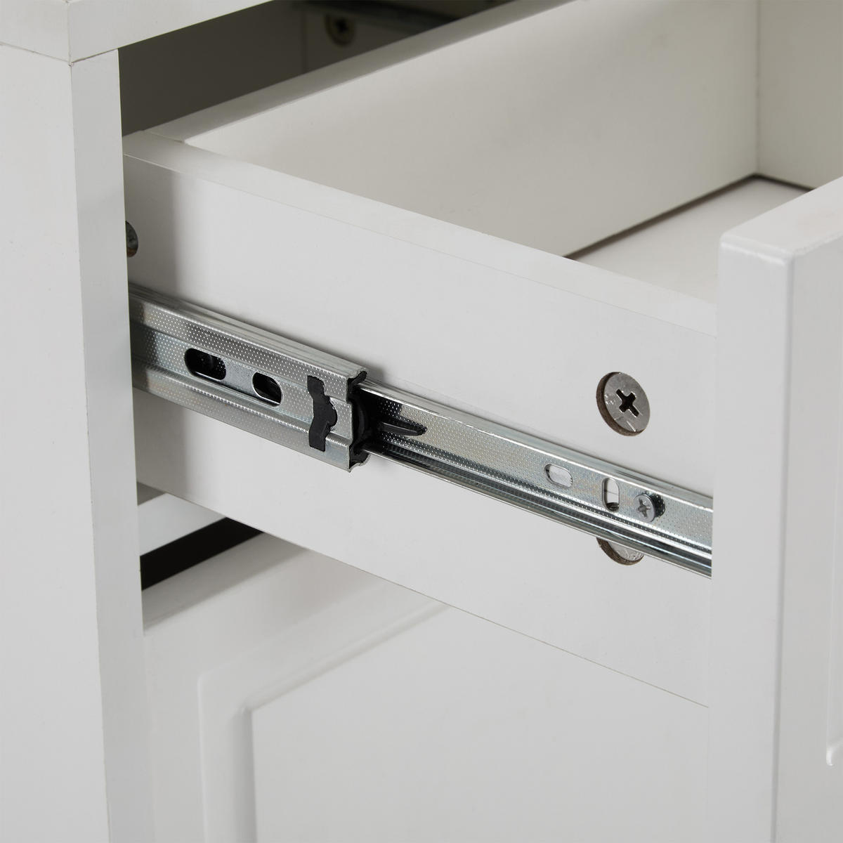 SCHUHSCHRANK aus MDF & Spanplatte 120x24x107cm in Weiß mit Schubladen - Weiß, Holzwerkstoff (120/107/24cm) - Modfu