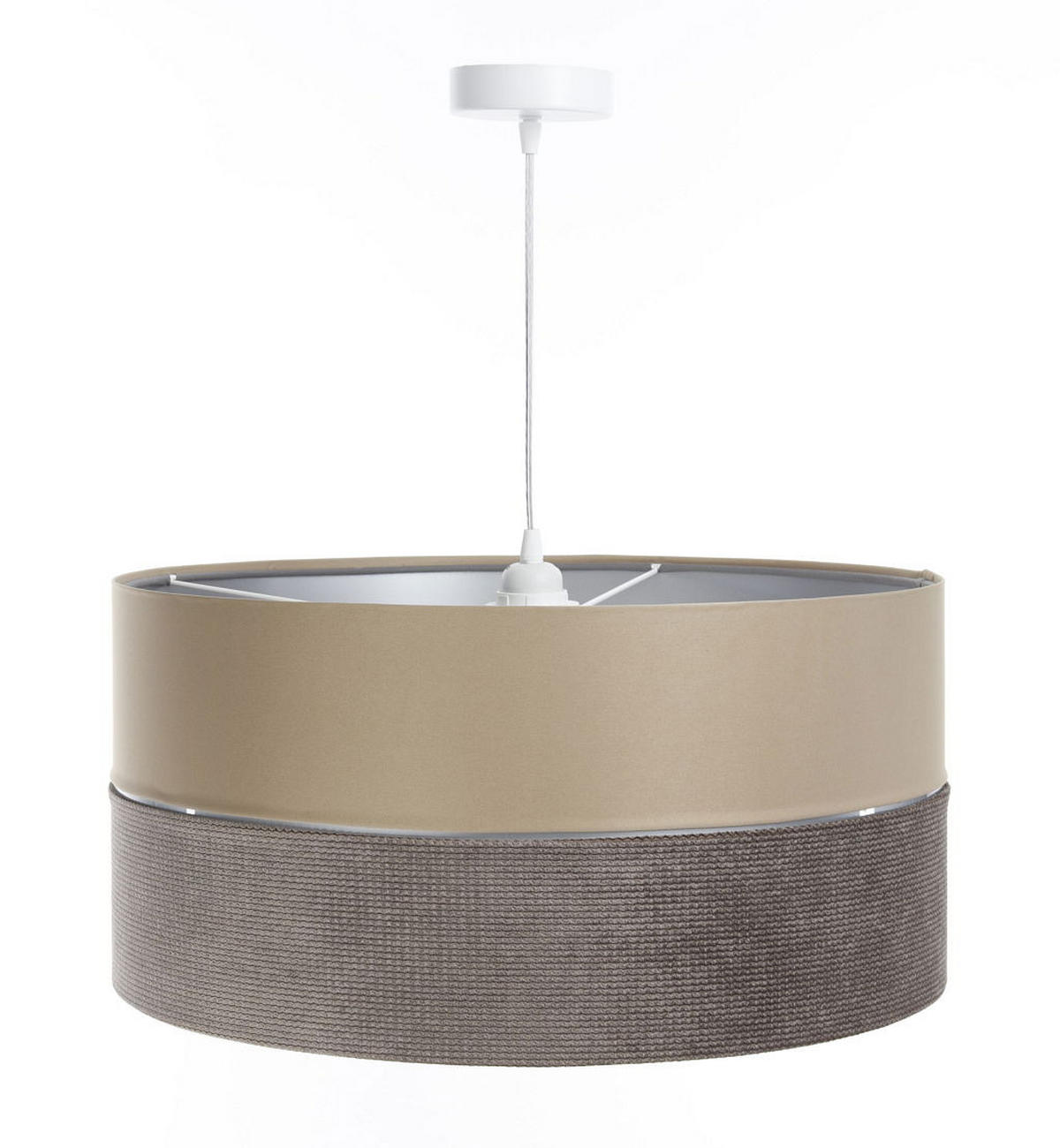 HÄNGELEUCHTE Beige 60/30 cm - Beige/Braun, Kunststoff (60/1/30cm) - ONZENO