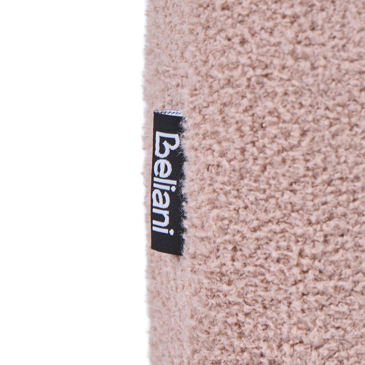 POUF Bouclé Beige Idyllwild - Beige, Textil (49/45/39cm) - Beliani