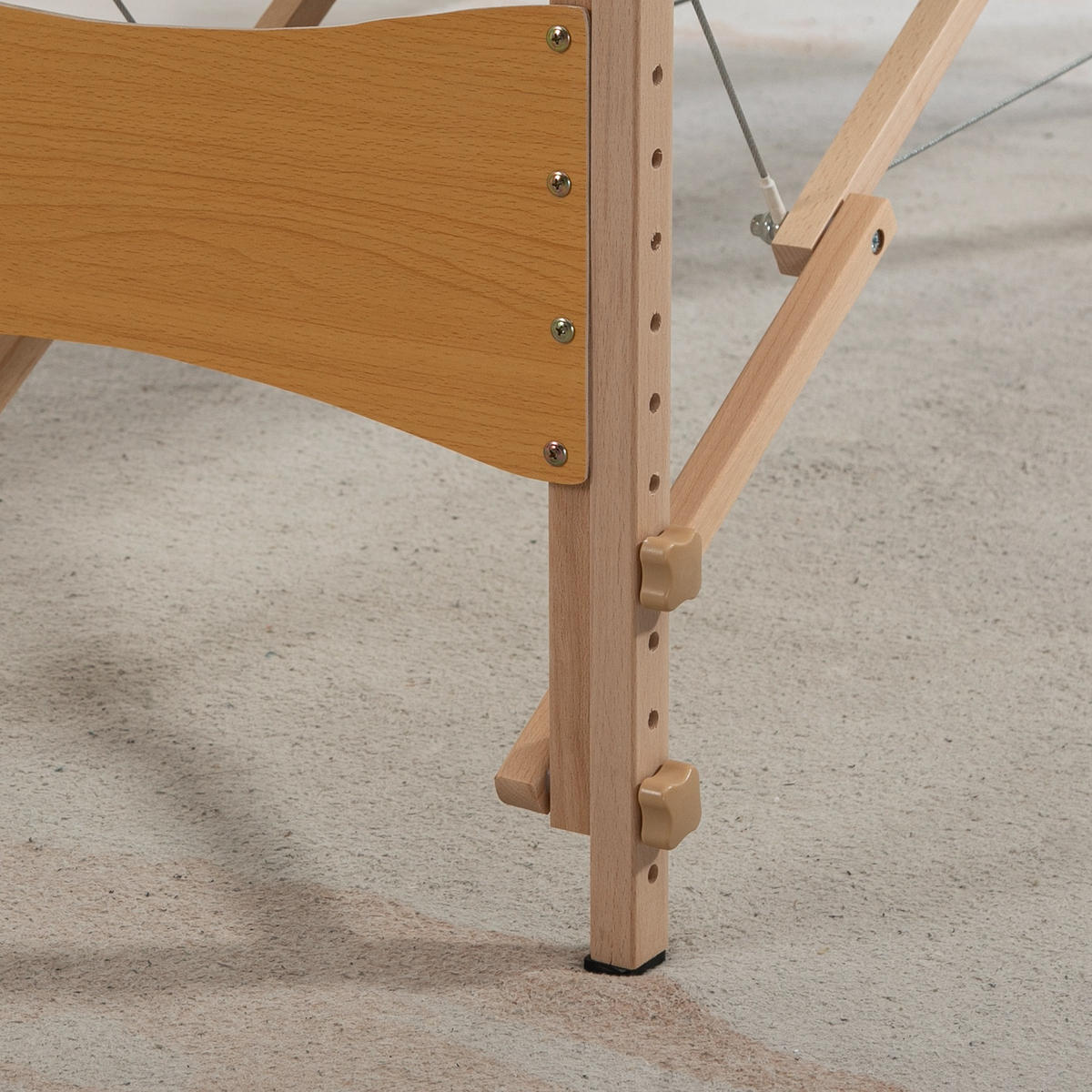 MASSAGELIEGE DE-18895 2 Zonen, höhenverstellbar Creme - Creme, Kunststoff (60/87/186cm) - ComfortXL