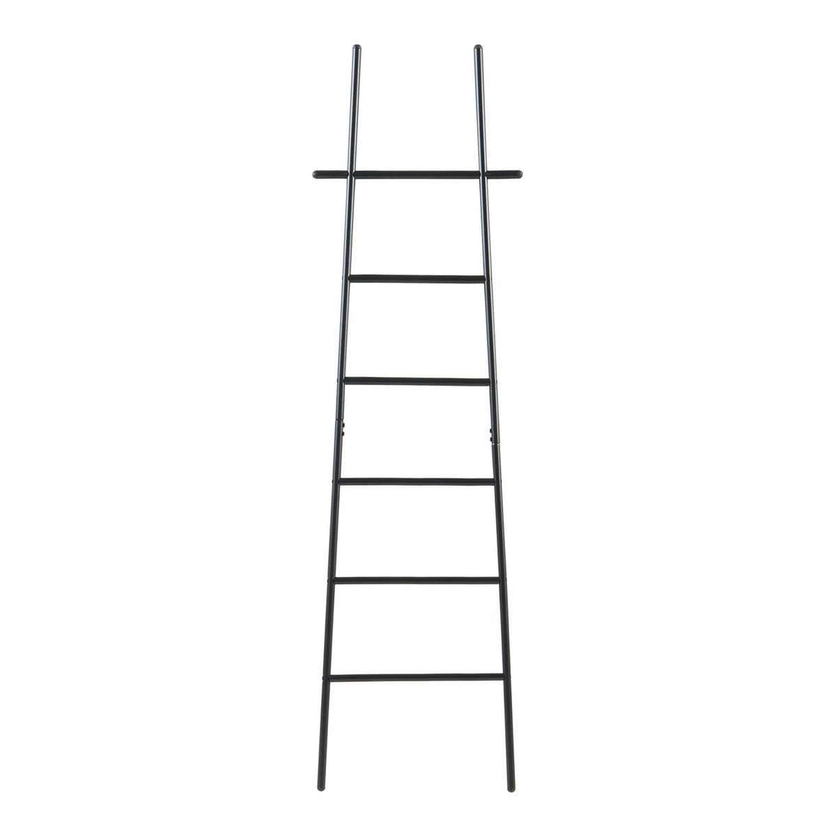 HANDTUCHLEITER Øyer - Schwarz, Metall (45/170/2cm) - [en.casa]