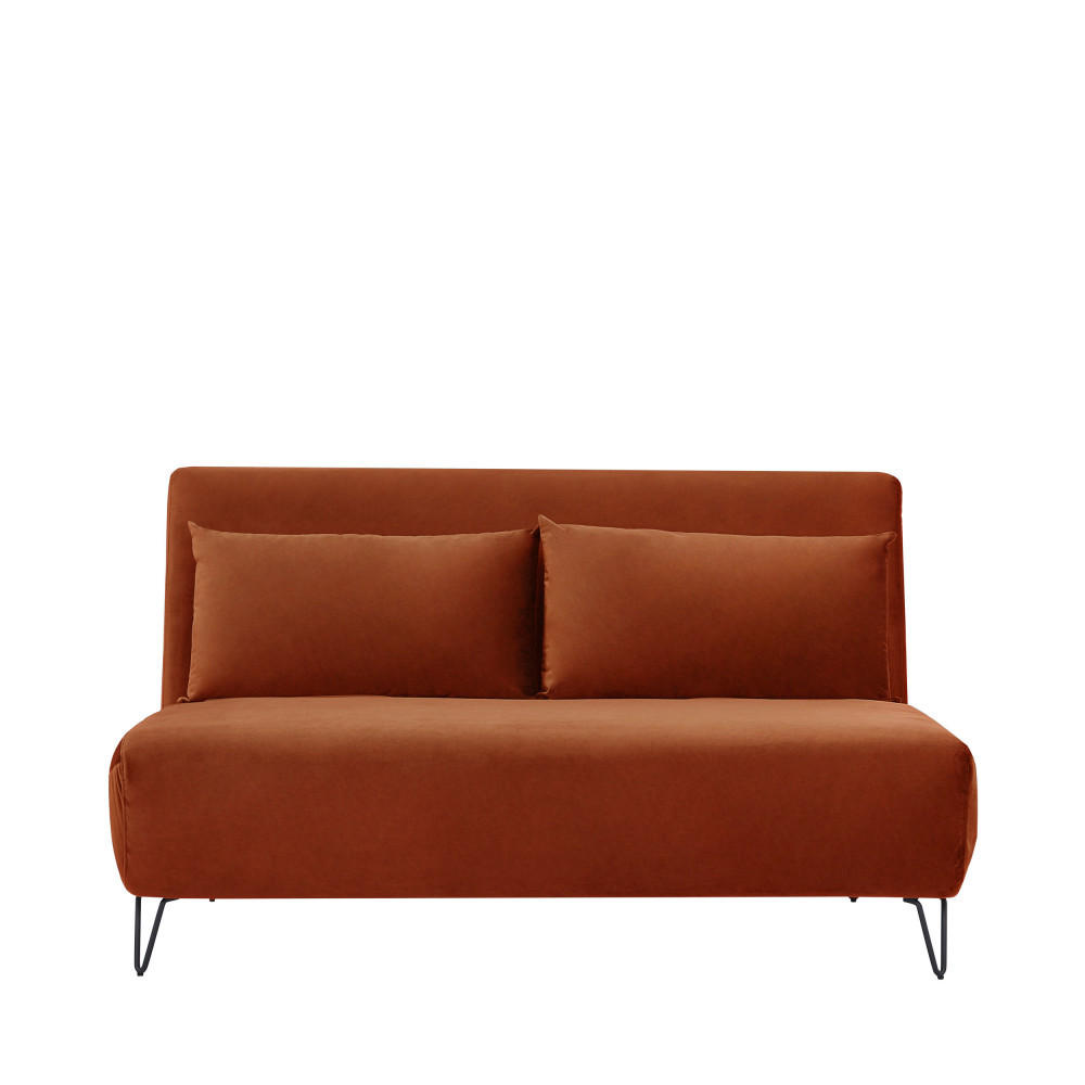 BETTSOFA - Rost - Rostfarben, Textil (141/81/90cm) - Drawer