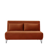 BETTSOFA - Rost - Rostfarben, Textil (141/81/90cm) - Drawer