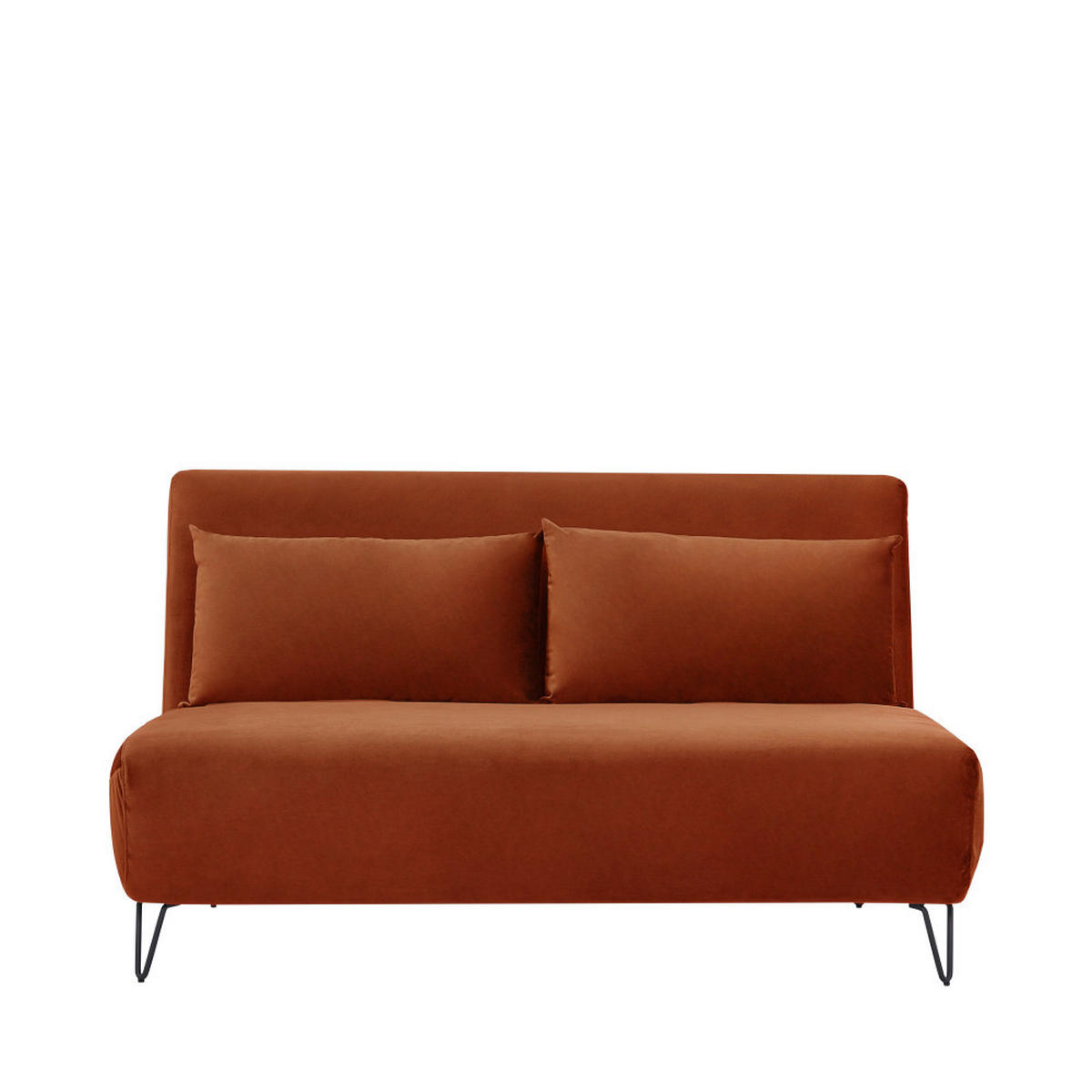 BETTSOFA - Rost - Rostfarben, Textil (141/81/90cm) - Drawer