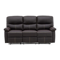 RELAXSOFA - 3 Personen - kunstleder - braun Canby - Braun, Leder (183/95/90cm) - Vente-Unique
