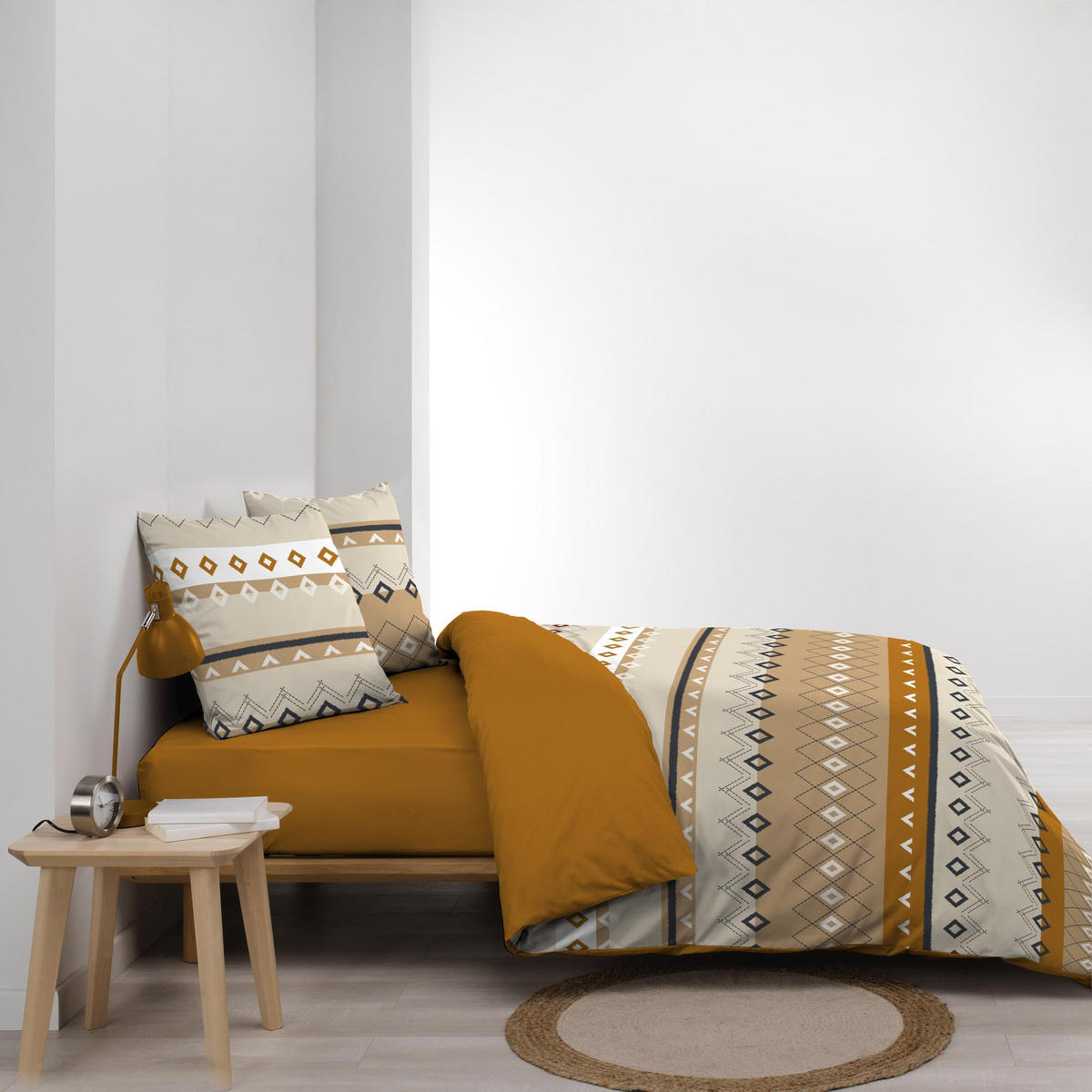 BETTWÄSCHE Baumwolle Ethno Xena 240/220 cm - Braun, Naturmaterialien (220/240cm) - Douceur d´intérieur