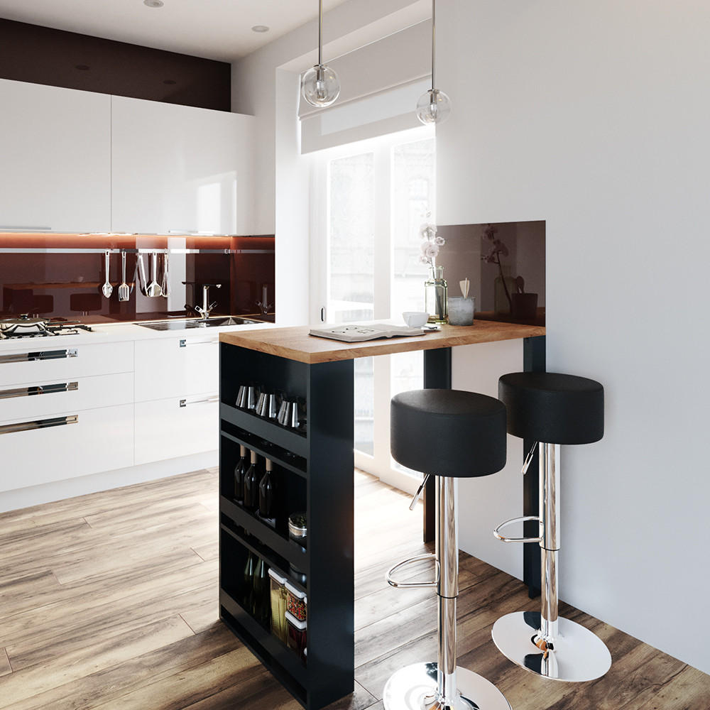 BARTISCH Eiche 57 x 117 cm - Eichefarben, Holzwerkstoff (117/57/106cm) - Vicco