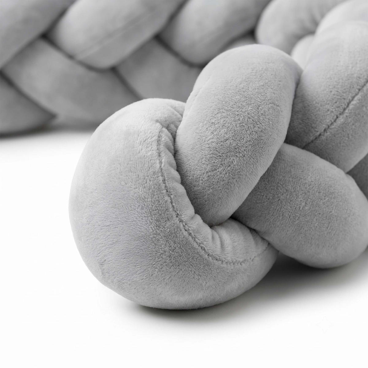 MANTINEL Sivý pletený 220 cm - sivá, textil/plast (10/220cm) - Relaxdays