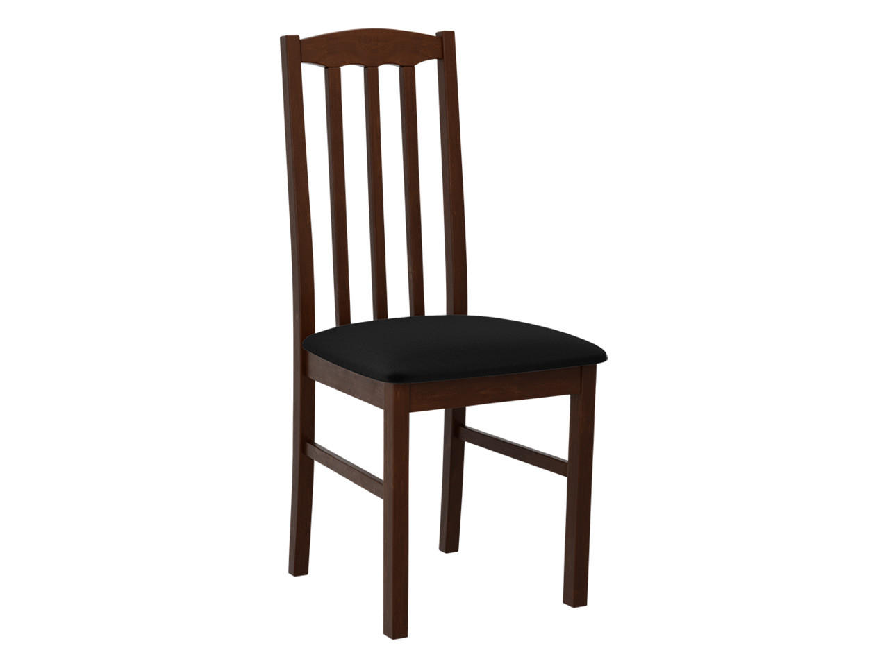 STUHL Bos XII, Holzfarbe: Walnuss - Walnussfarben/Schwarz, Holz (43/90/48cm) - MIRJAN24