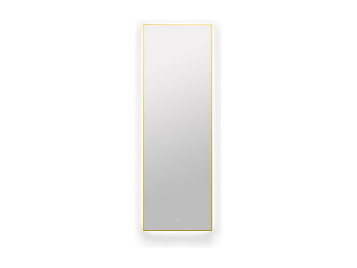 BADSPIEGEL - 50 cm x 3.6 cm - Glas - Goldfarben - ORINELIA - Goldfarben, Glas (50/150/3.6cm) - Vente-Unique
