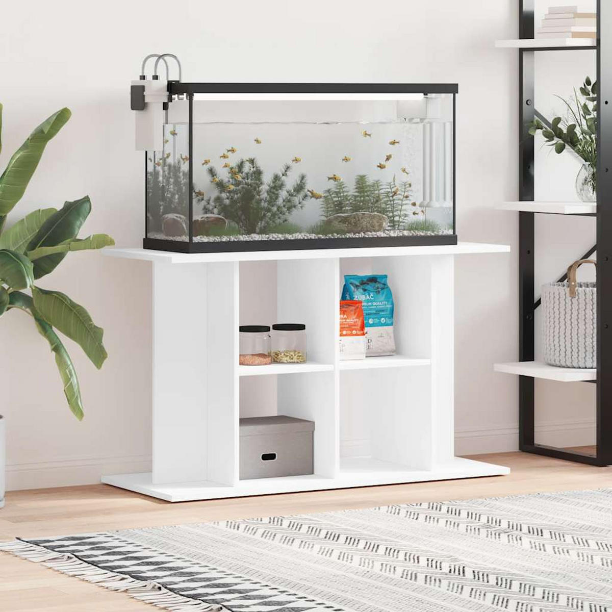 AQUARIUMSTÄNDER Weiss 100/40/60 Cm Holzwerkstoff - Weiß, Holzwerkstoff (40/60/100cm) - vidaXL