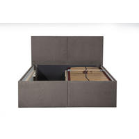 POLSTERBETT Milano Sahara 180 x 200 x 40 cm Stauraum ohne hydraulische Funktion Mit hochwertiger Matratze H3 (bis 120 kg) und Lattenrost - Sahara, Holz (180/200cm) - Halmon Schlafkomfort Betten 